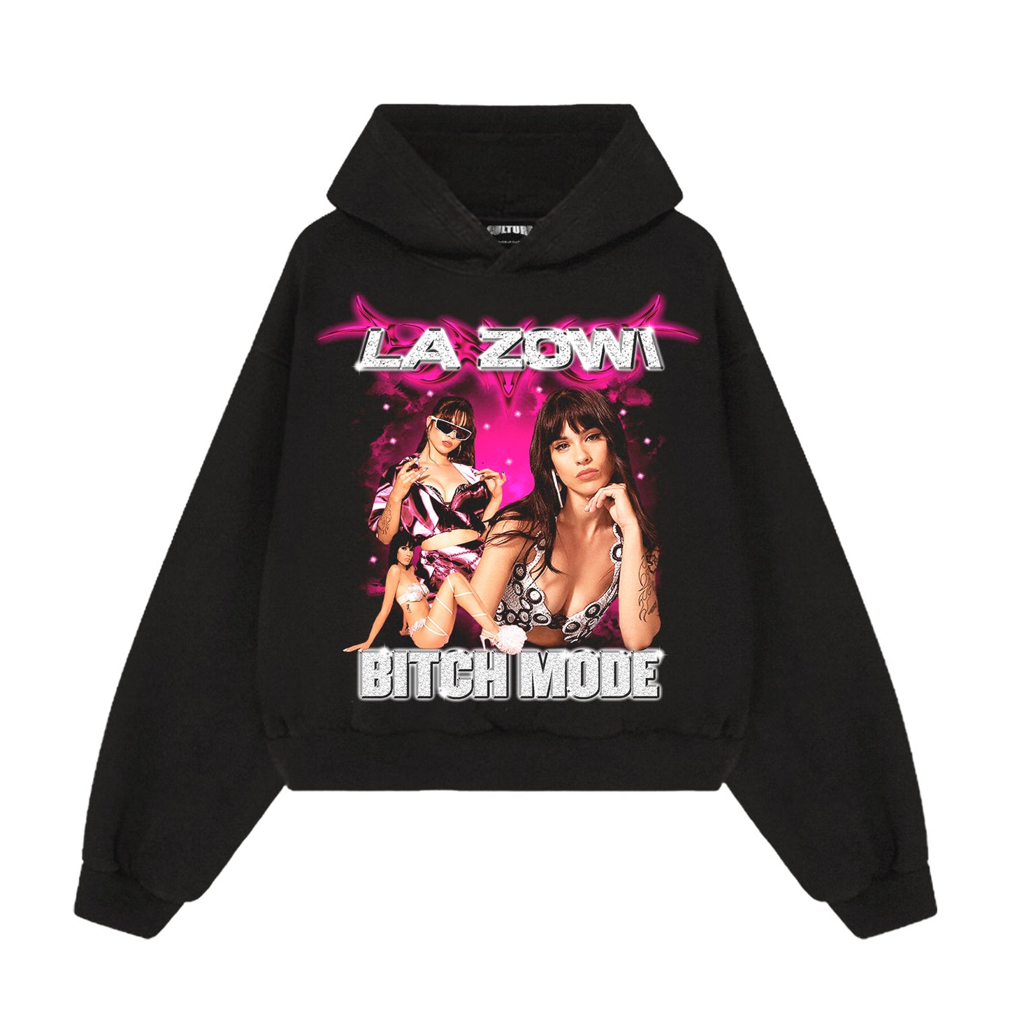 La Zowi - Bitch Mode Hoodie (con cristales)
