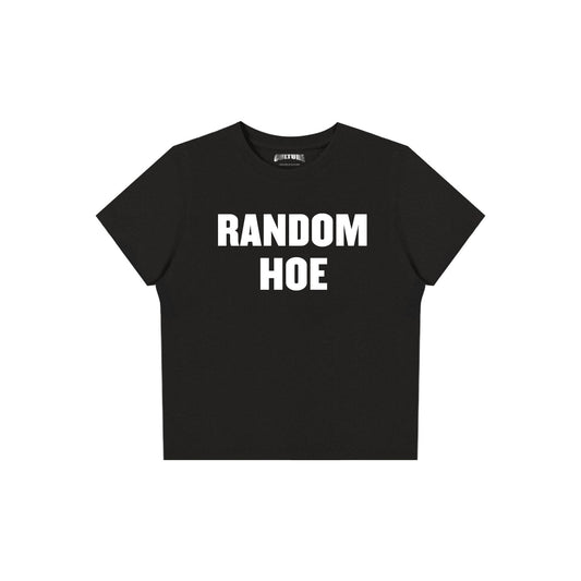 Random Hoe La Zowi Baby Tee Negra